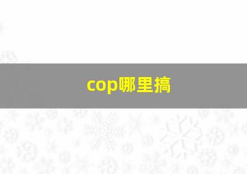 cop哪里搞