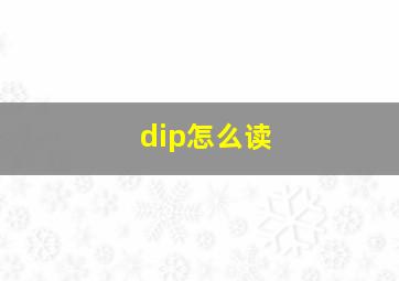 dip怎么读