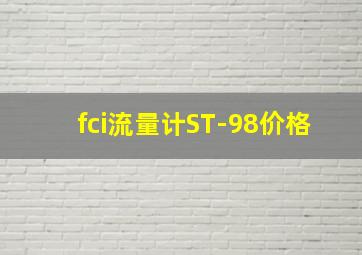 fci流量计ST-98价格