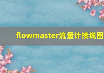 flowmaster流量计接线图