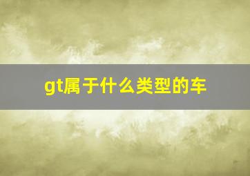 gt属于什么类型的车