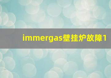 immergas壁挂炉故障1