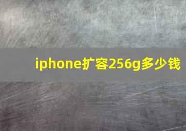 iphone扩容256g多少钱