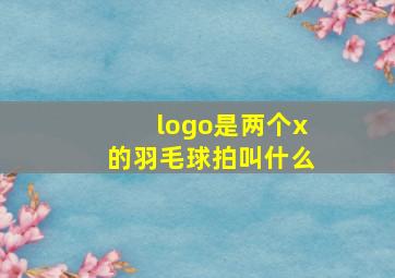 logo是两个x的羽毛球拍叫什么