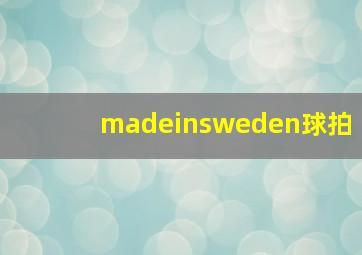 madeinsweden球拍