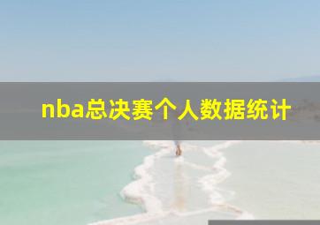 nba总决赛个人数据统计