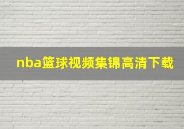 nba篮球视频集锦高清下载