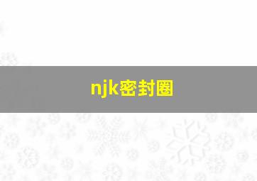 njk密封圈