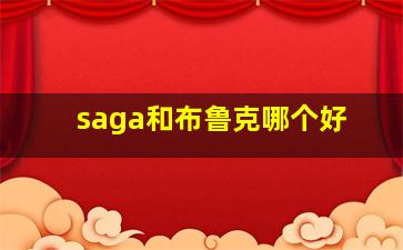 saga和布鲁克哪个好