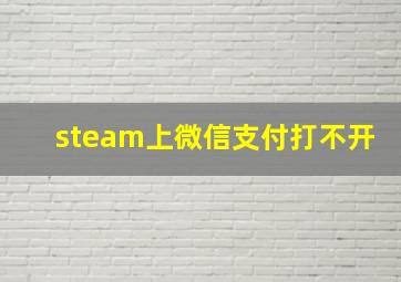 steam上微信支付打不开