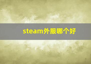 steam外服哪个好