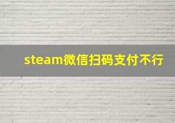 steam微信扫码支付不行