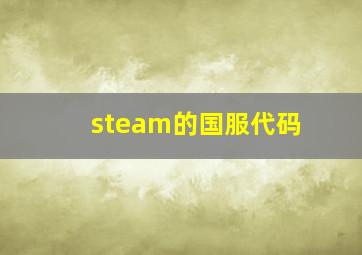 steam的国服代码