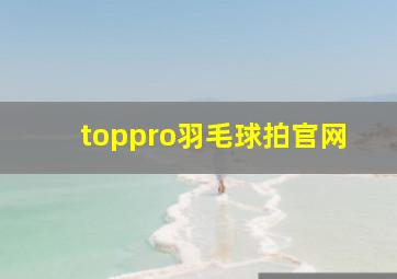 toppro羽毛球拍官网