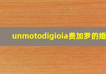 unmotodigioia费加罗的婚礼