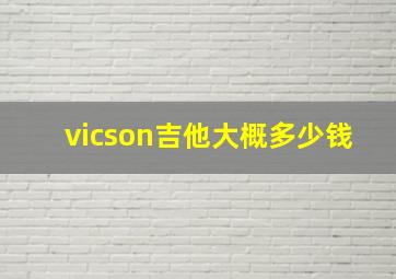 vicson吉他大概多少钱