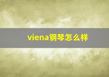 viena钢琴怎么样