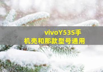 vivoY53S手机壳和那款型号通用