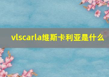 vlscarla维斯卡利亚是什么