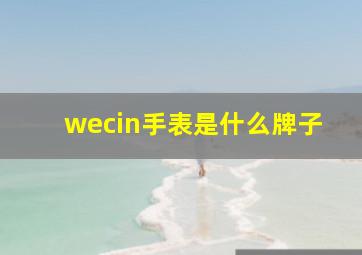 wecin手表是什么牌子