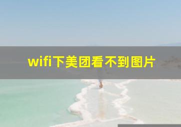 wifi下美团看不到图片