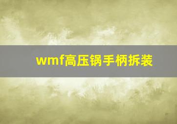 wmf高压锅手柄拆装