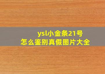 ysl小金条21号怎么鉴别真假图片大全