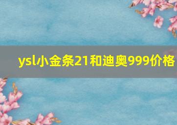 ysl小金条21和迪奥999价格