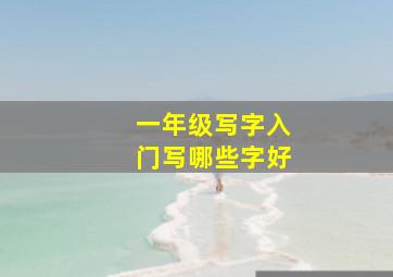 一年级写字入门写哪些字好