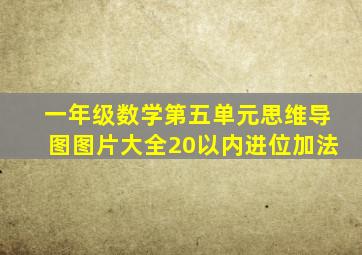 一年级数学第五单元思维导图图片大全20以内进位加法