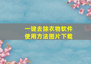 一键去除衣物软件使用方法图片下载