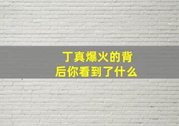 丁真爆火的背后你看到了什么