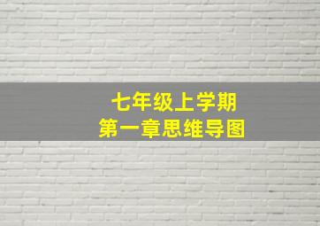 七年级上学期第一章思维导图