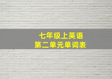 七年级上英语第二单元单词表