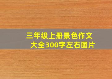 三年级上册景色作文大全300字左右图片