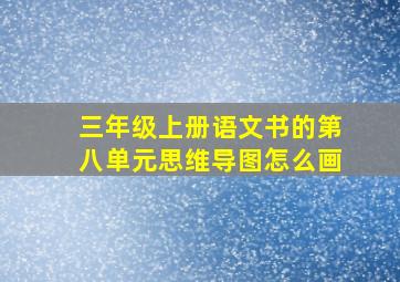 三年级上册语文书的第八单元思维导图怎么画