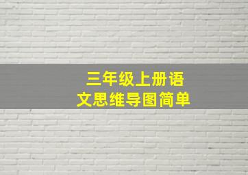 三年级上册语文思维导图简单