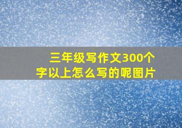 三年级写作文300个字以上怎么写的呢图片