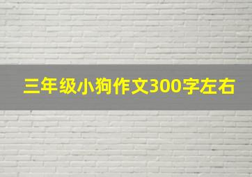 三年级小狗作文300字左右