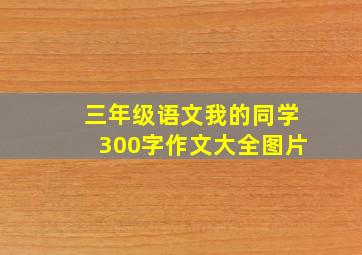 三年级语文我的同学300字作文大全图片