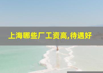 上海哪些厂工资高,待遇好