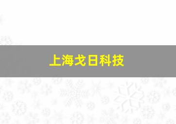 上海戈日科技