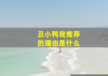 丑小鸭我推荐的理由是什么