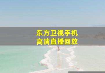 东方卫视手机高清直播回放