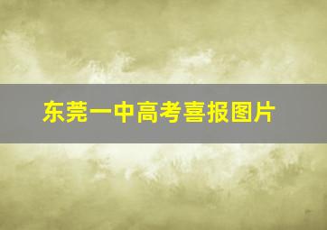 东莞一中高考喜报图片