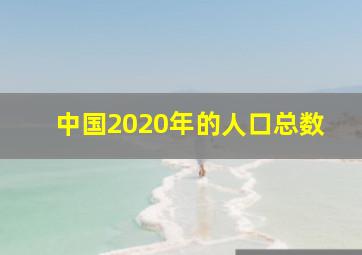 中国2020年的人口总数