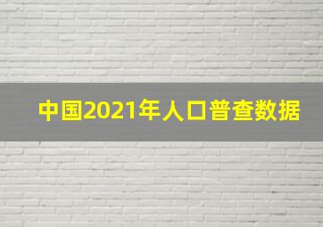 中国2021年人口普查数据