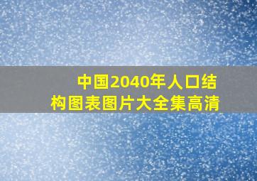 中国2040年人口结构图表图片大全集高清