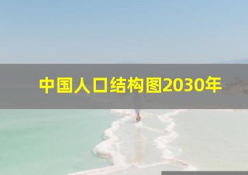 中国人口结构图2030年