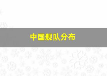 中国舰队分布